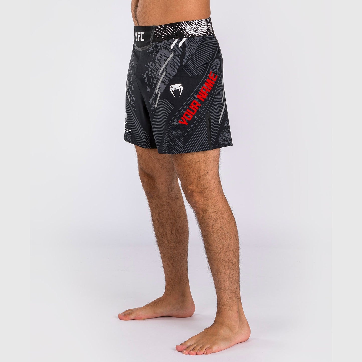 UFC Adrenaline by Venum Personalized Authentic Fight Night Men's Fight Short - Short Fit - Black