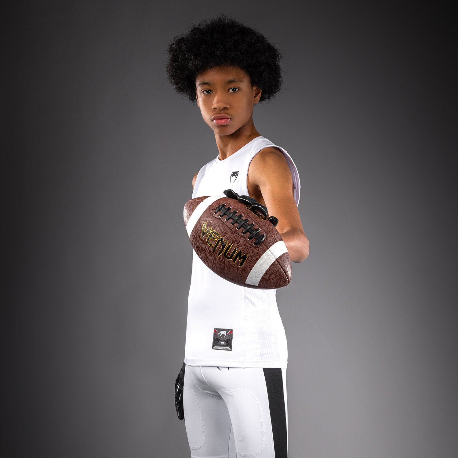 Venum Elite Kids Football Sleeveless Compression Jersey - White  product-type_Dry Tech T-Shirts Venum