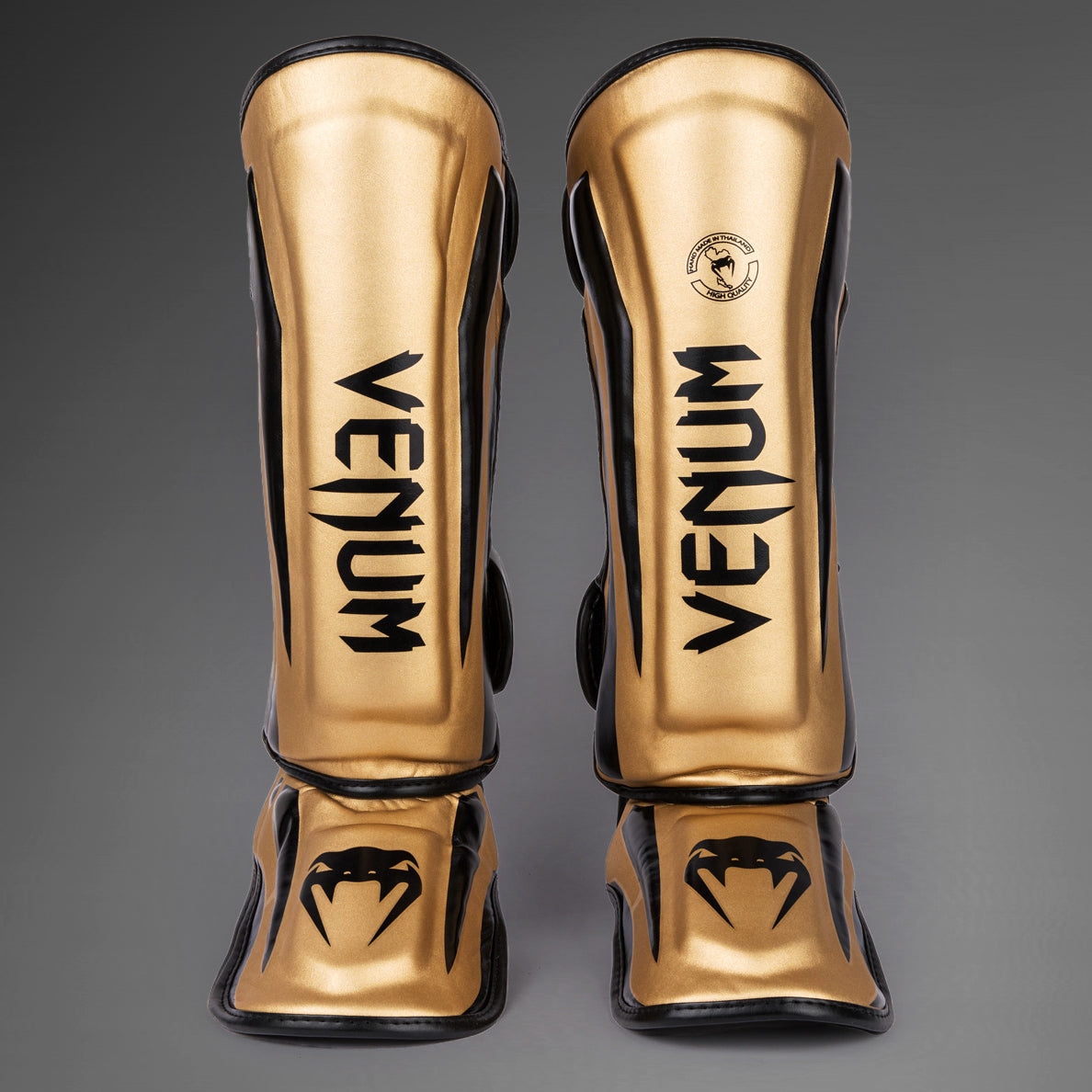 Venum Elite Standup Shin guards - Gold/Black - Venum