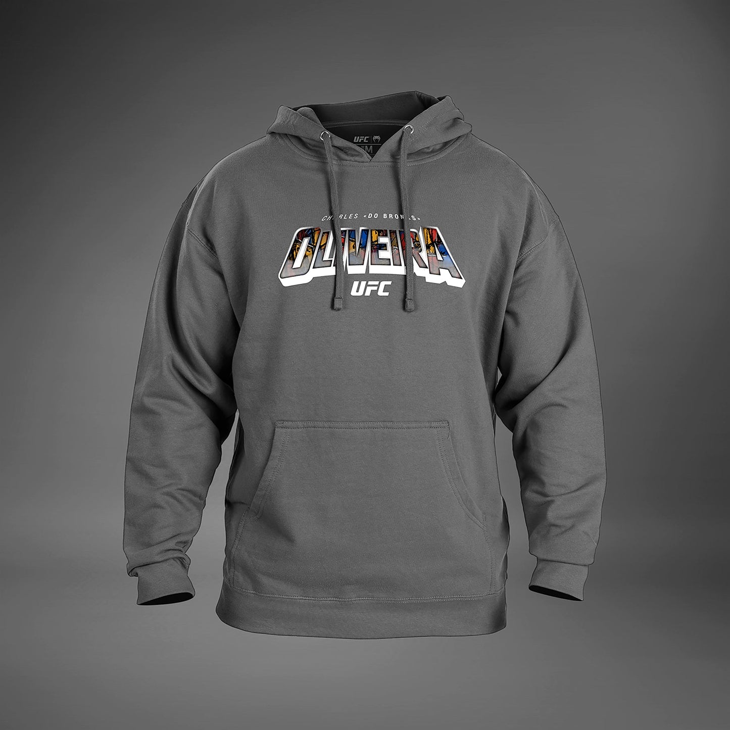 Men's UFC Unrivaled by Venum Heather Grey Charles Oliveira Hoodie