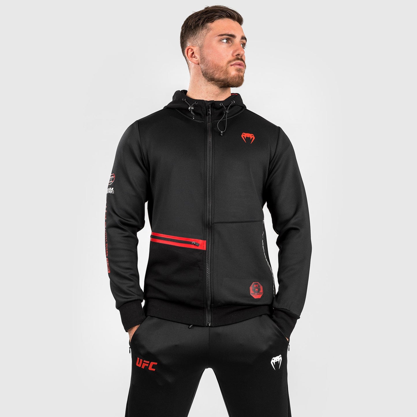 UFC Adrenaline by Venum Fight Week Men’s Zip Hoodie - Black