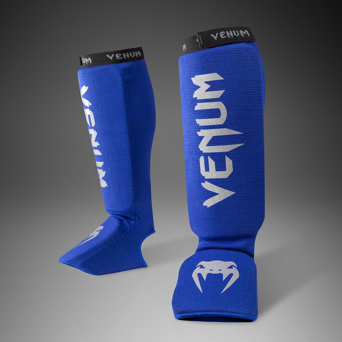 Venum Kontact Shinguards - Royal Blue/ Silver