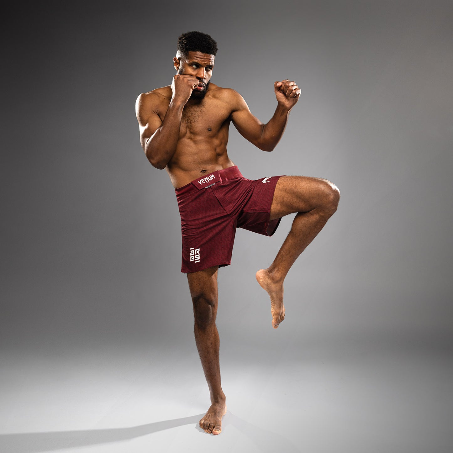 Venum x Ares Men’s Fight Shorts - Burgundy