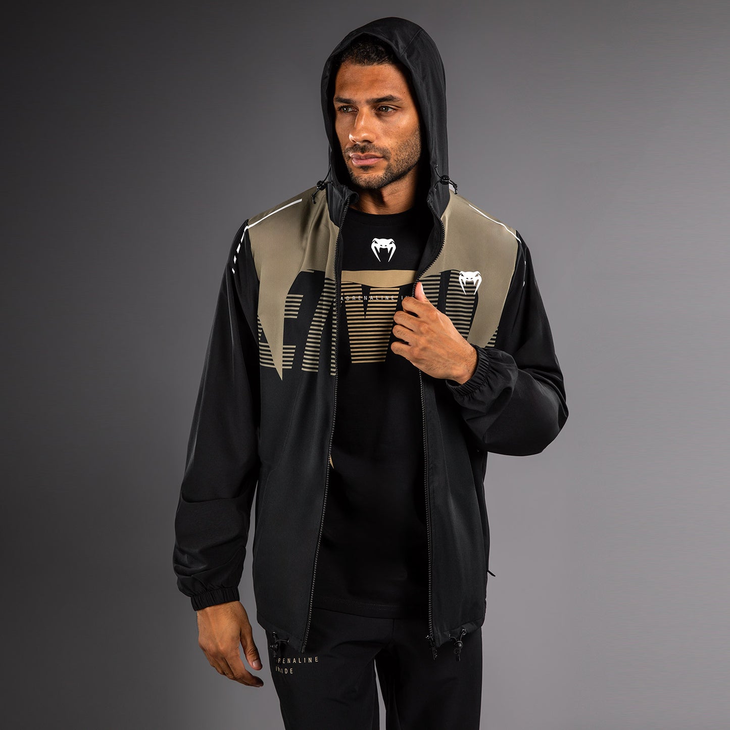 Venum Adrenaline Track Jacket - Black/Sand