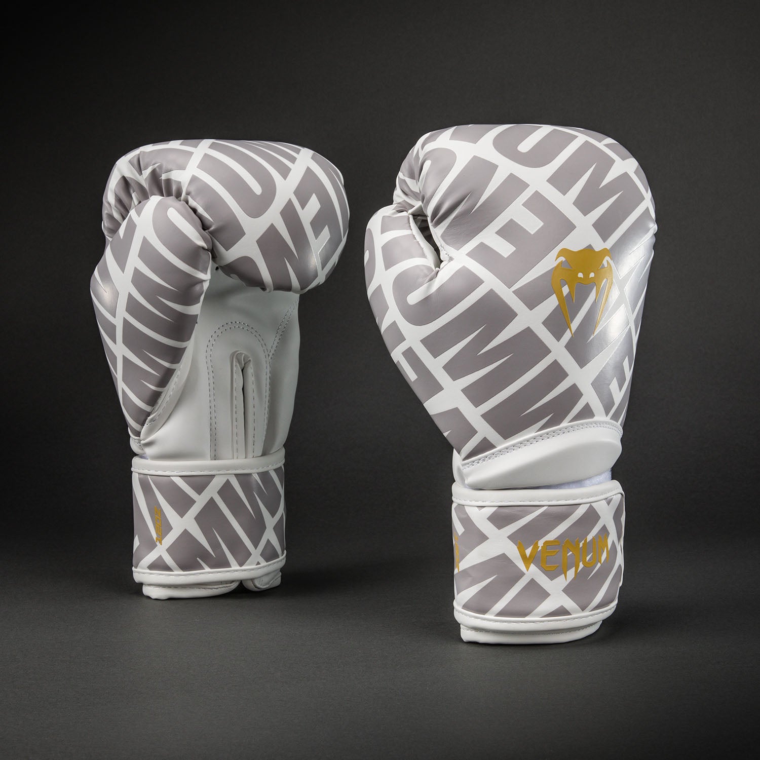 Venum Contender 1.5 XT 3D Boxing Gloves - White/ Gold - Venum