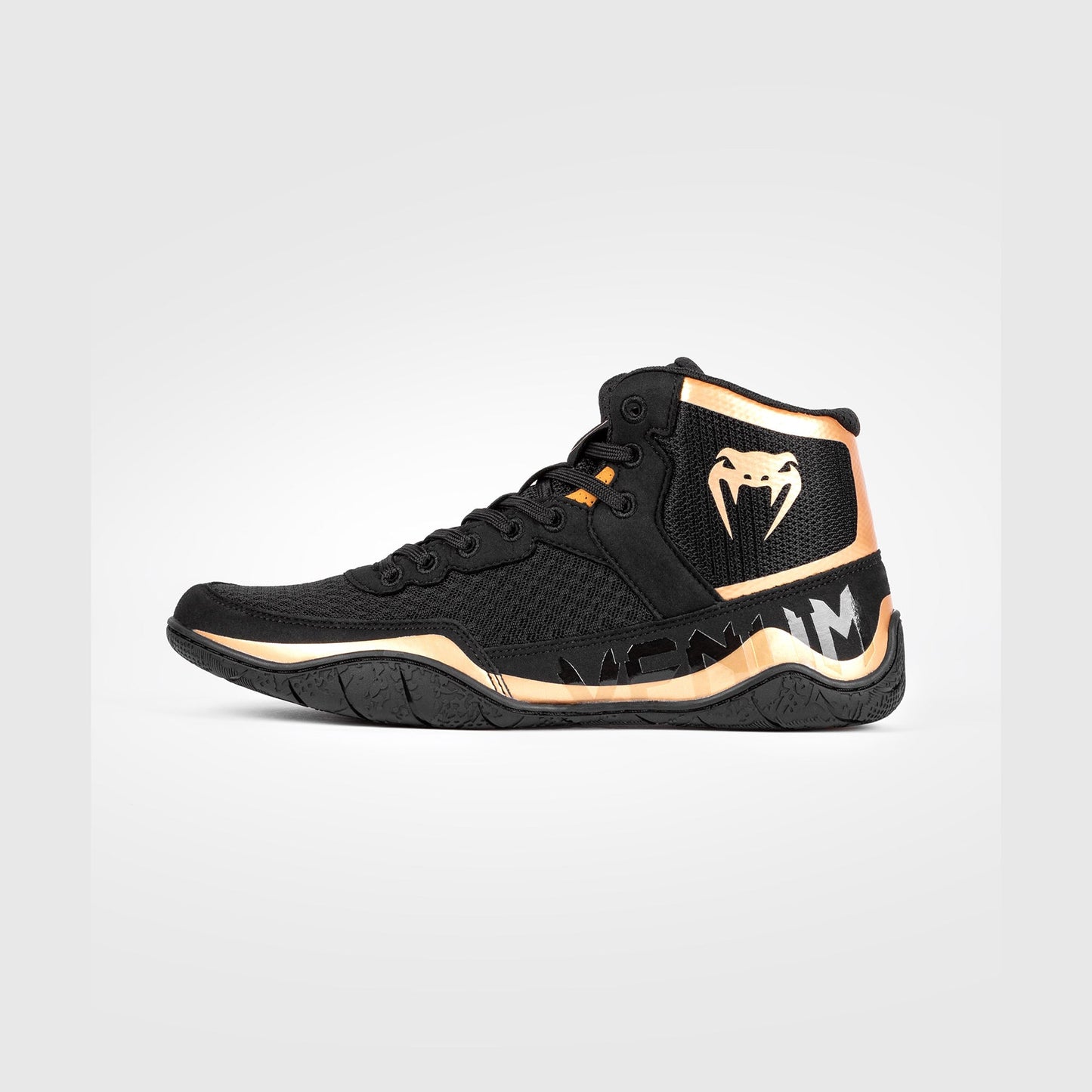 Venum Elite Wrestling Shoes - Black/Bronze