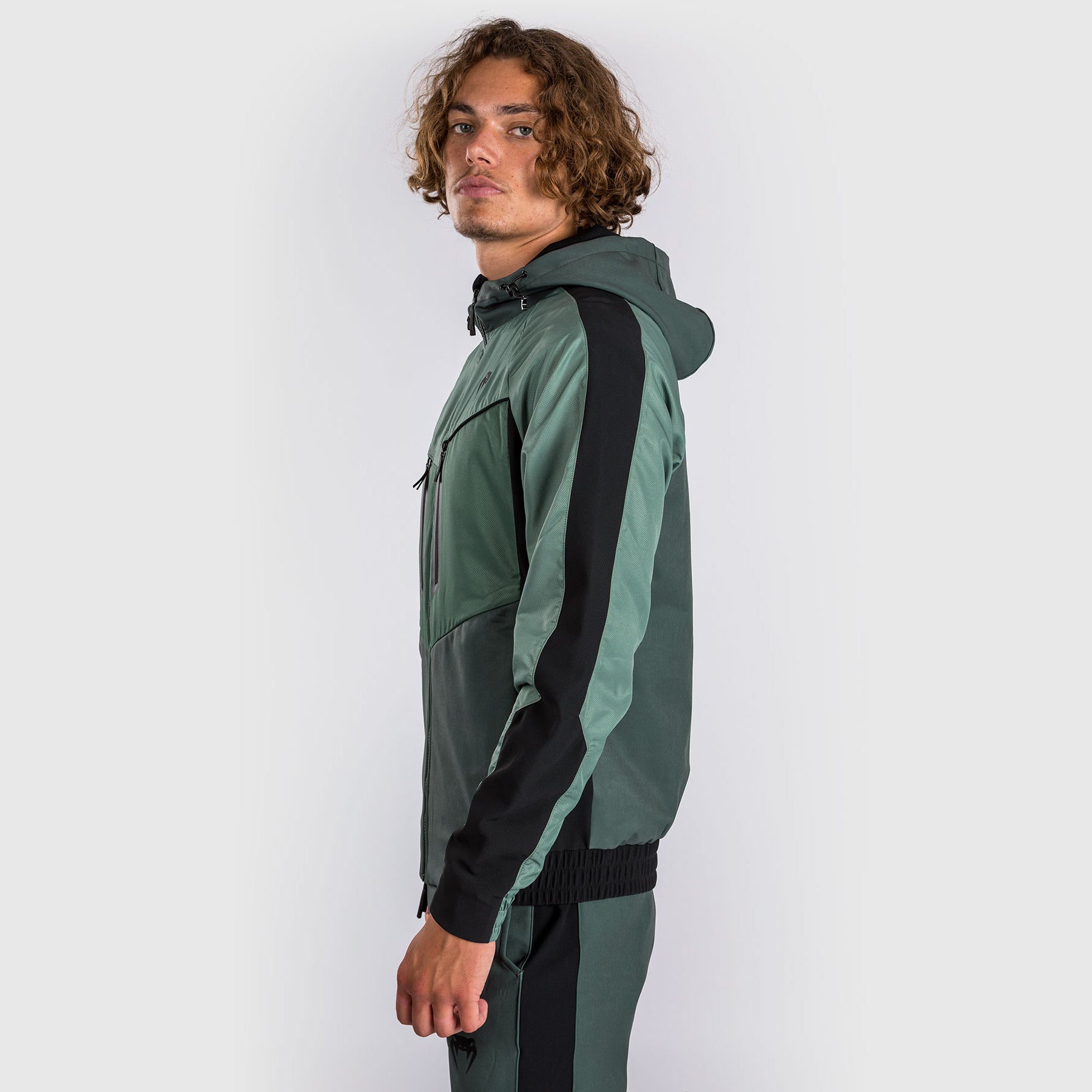 Venum Laser 3.0 Track Jacket - Black/Khaki - Venum - Venum
