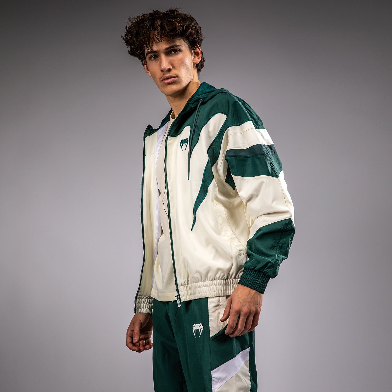 Venum Attack 90 Tracksuit Jacket Forest Green/Ice Venum