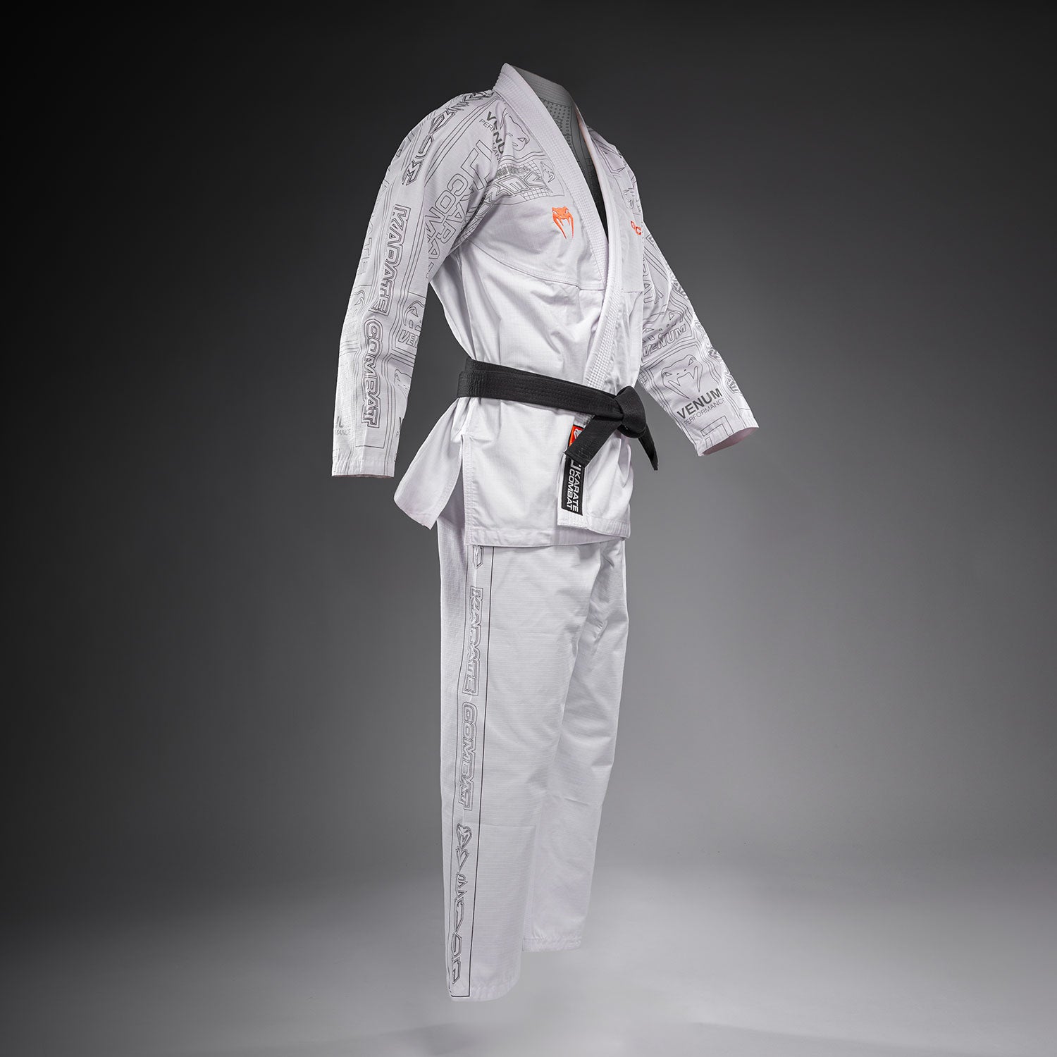 Karate Combat by Venum BJJ Gi - White/Grey  product-type_BJJ Kimonos Venum