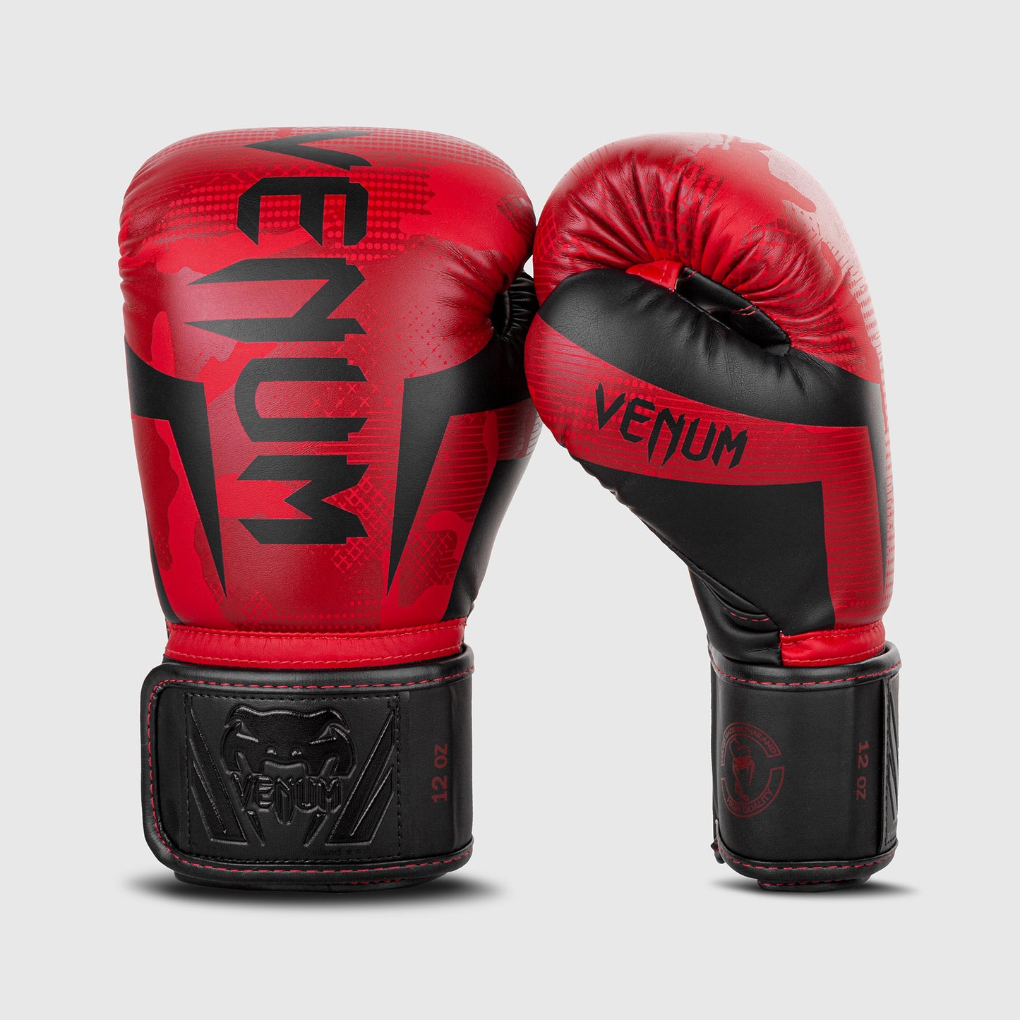 Venum Elite Boxing Gloves - Red/Camo