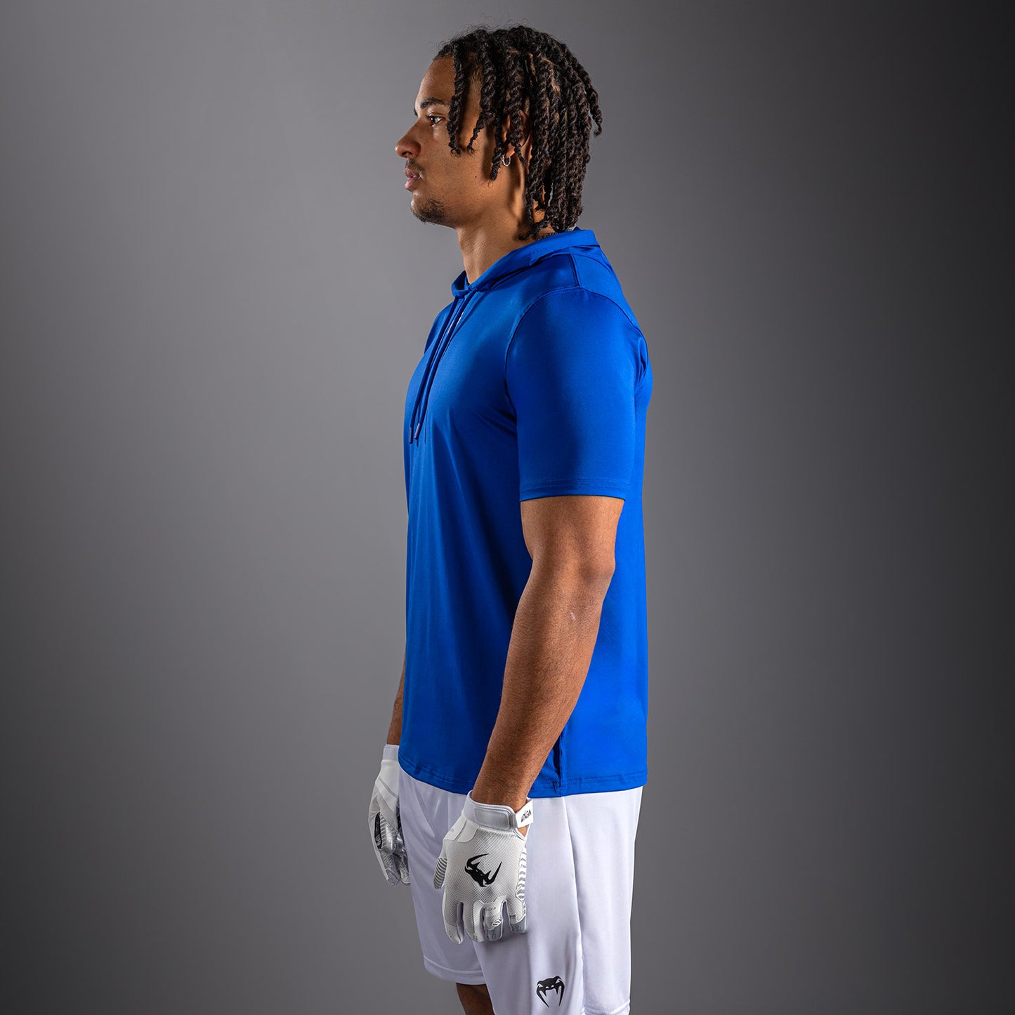 Venum Elite Short Sleeve Dry-Tech Hoodie - Royal Blue  product-type_Sweatshirts Venum