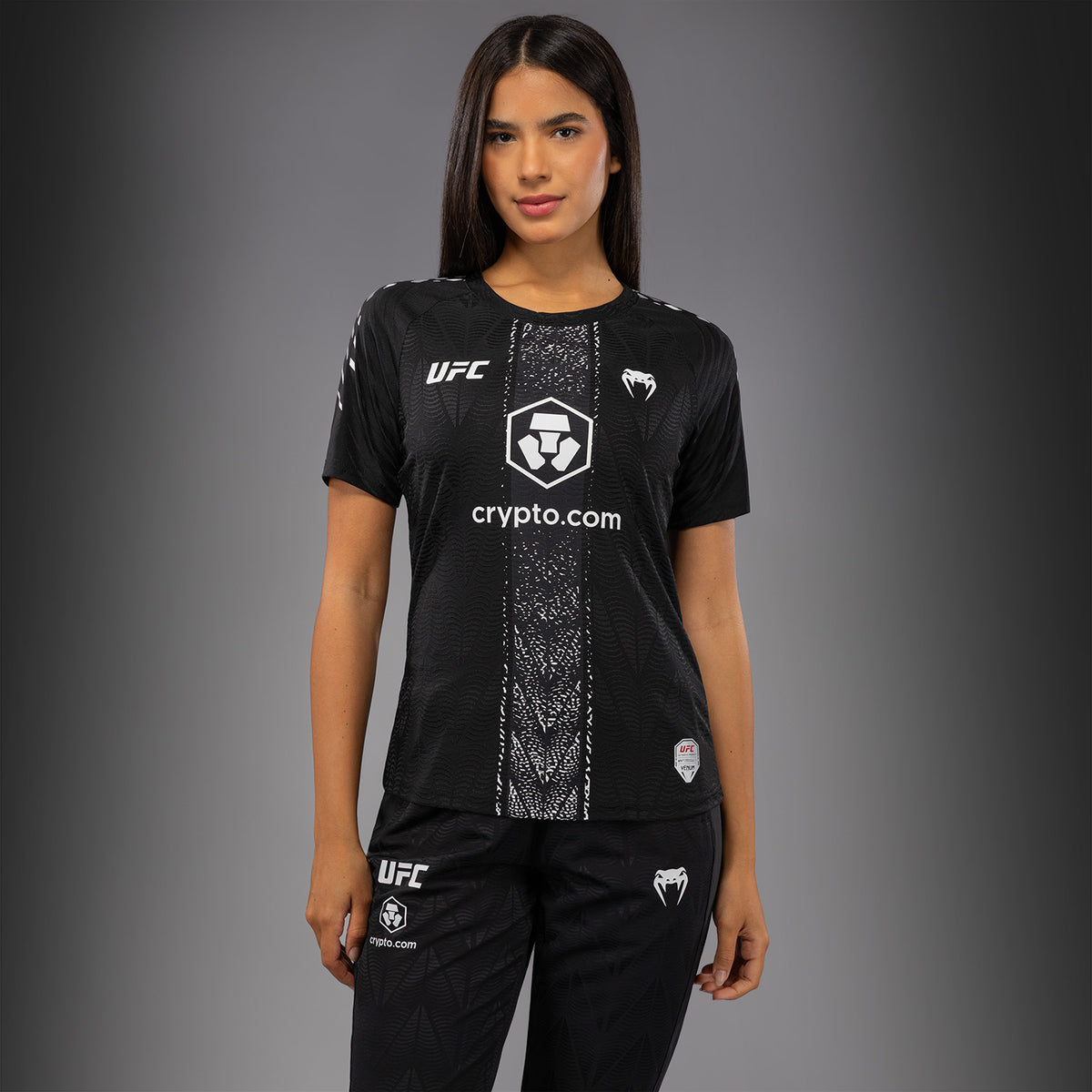 Women's UFC Zenith by Venum Black Authentic Fight Night Walkout Jersey Personalized -Makhachev  product-type_T-Shirts Venum