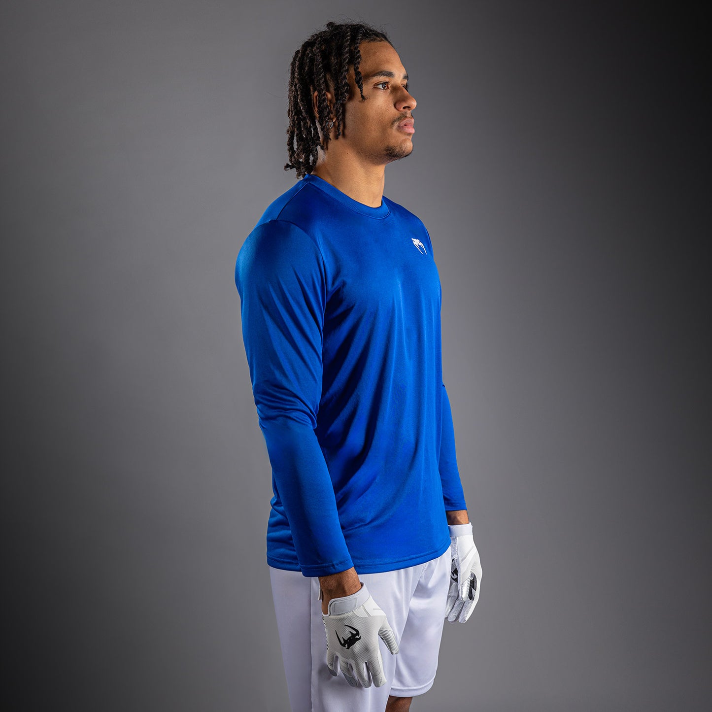 Venum Lineup Performance Long Sleeve T-Shirt Royal - Blue/White