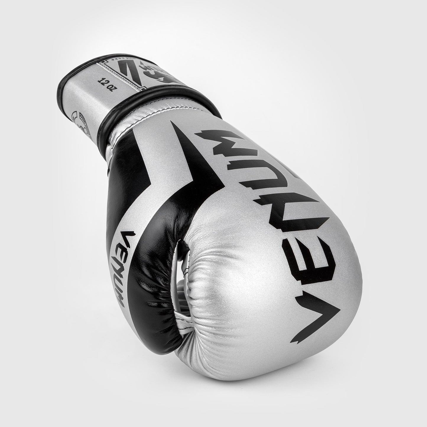 Venum Elite Boxing Gloves - Silver/Black