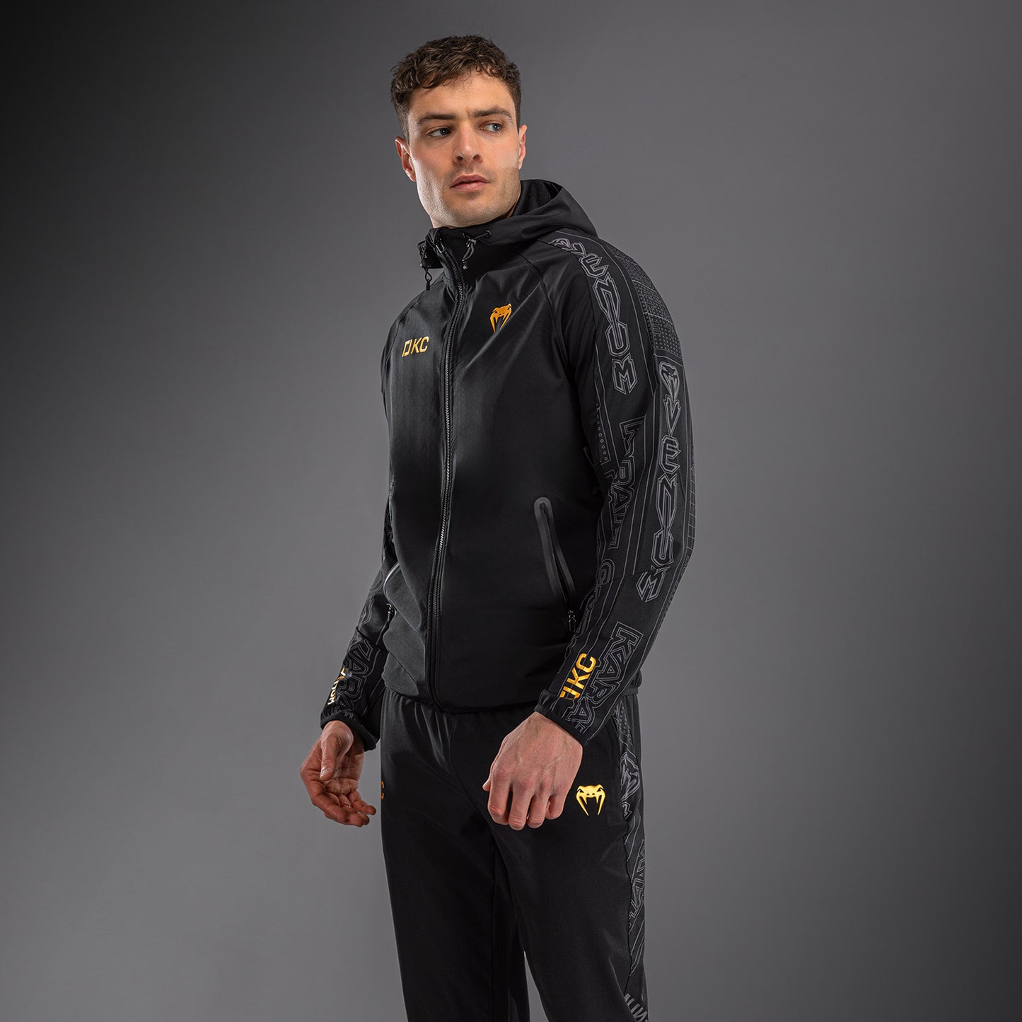 Karate Combat by Venum Track Jacket - Black/Grey