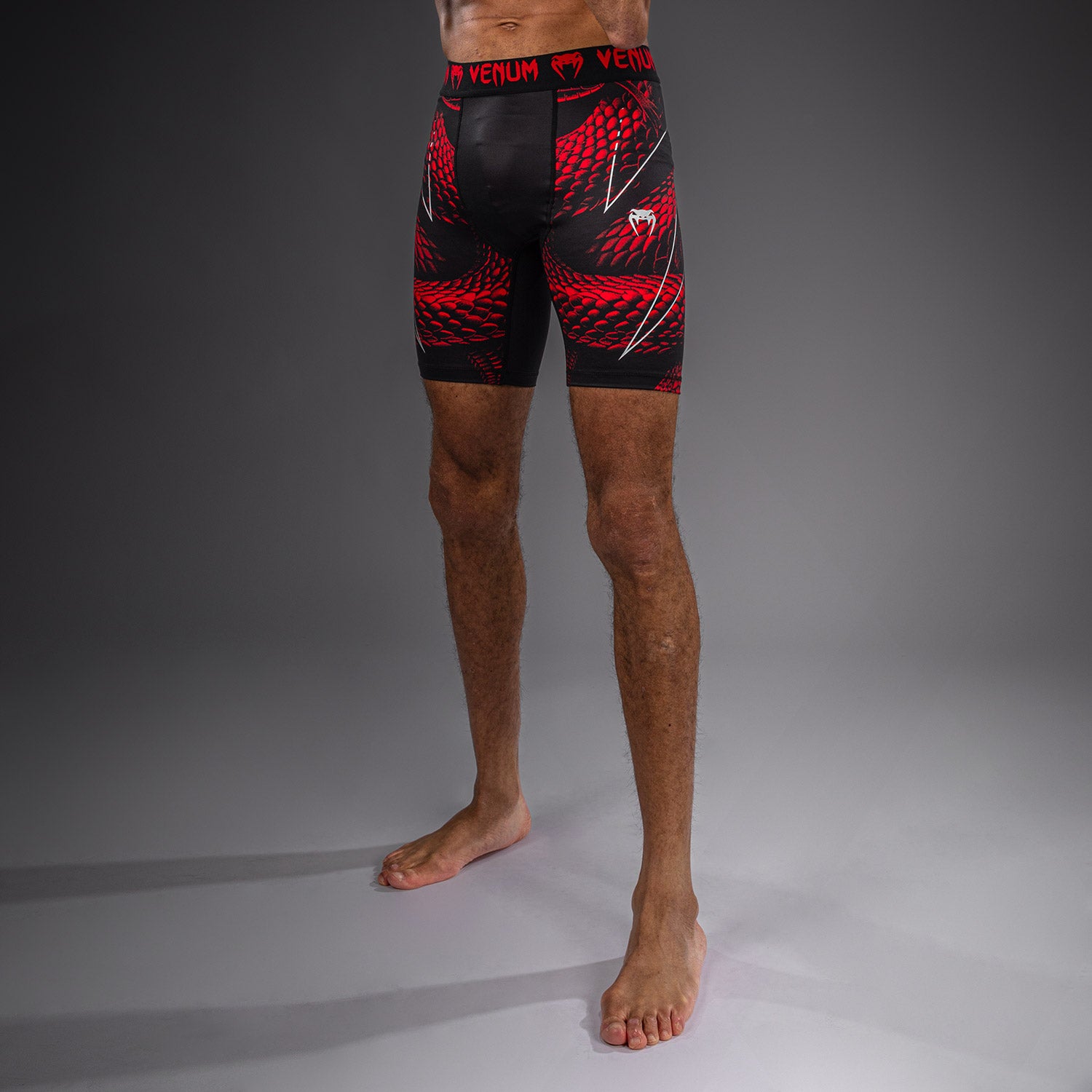 Venum Matupa Vale Tudo Shorts - Black/Red/Silver  product-type_Compression shorts Venum