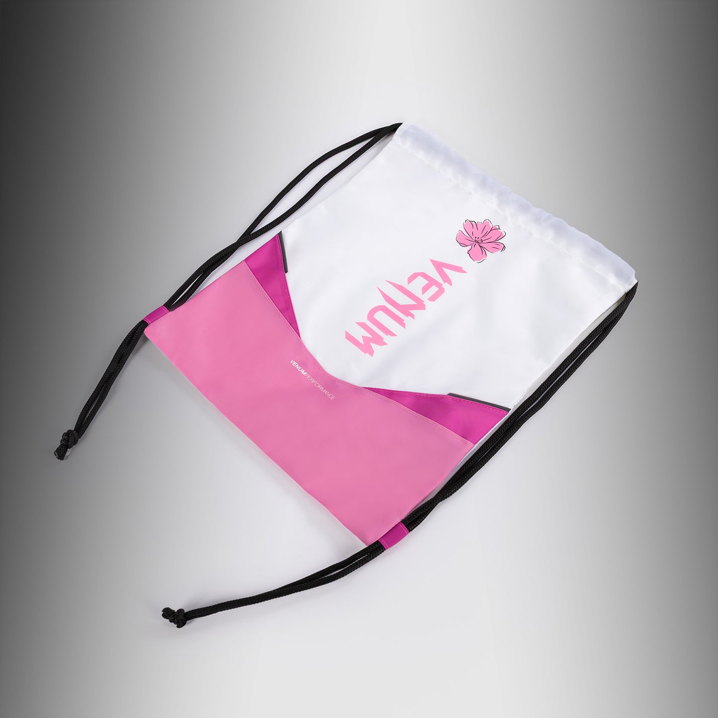 Venum Evo 2 Flower Drawstring Bag (10-15L)  - White/ Candy Pink