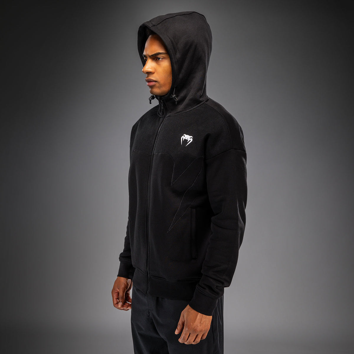 Venum Attack Fleece & Weave Track Jacket - Black  product-type_Sweatshirts Venum