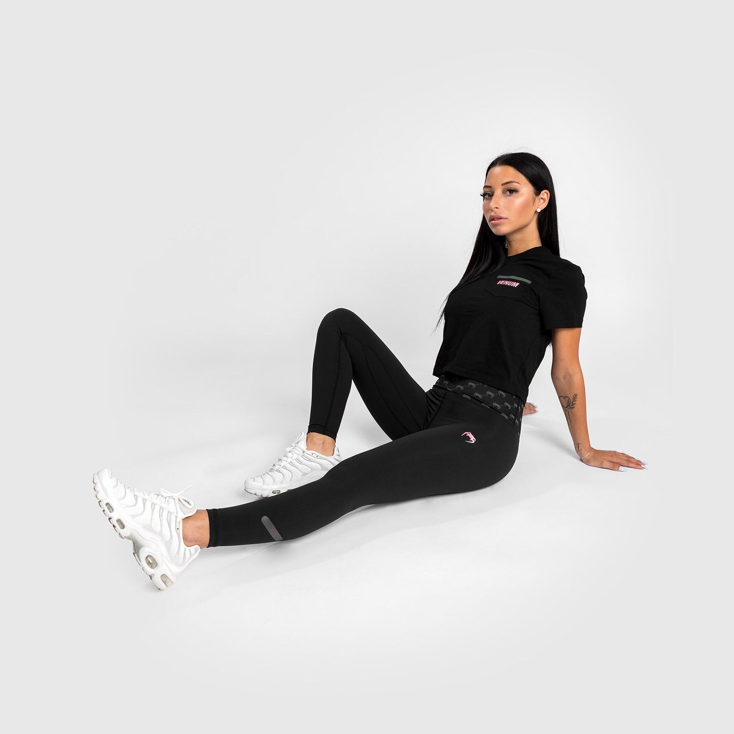 Venum Monogram 7/8 Leggings - Black/Pink Gold