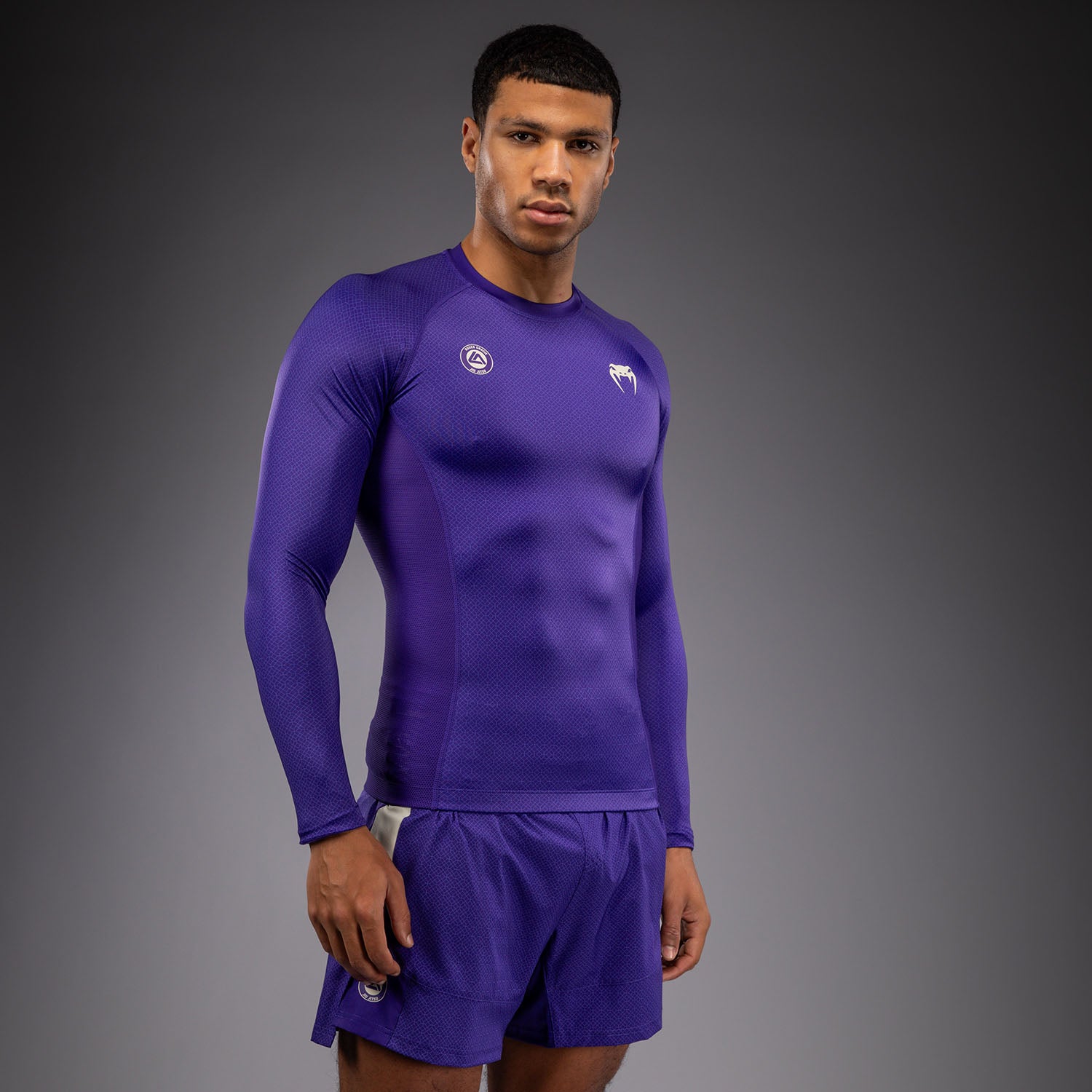 Venum x Roger Gracie Academy Long Sleeve Rashguard - Purple - Venum