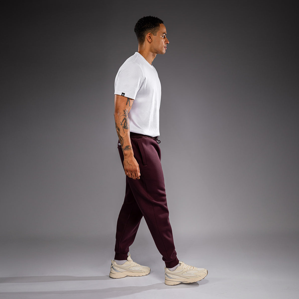 Venum Attack Fleece & Weave Joggers - Burgundy  product-type_Jogging Pants Venum