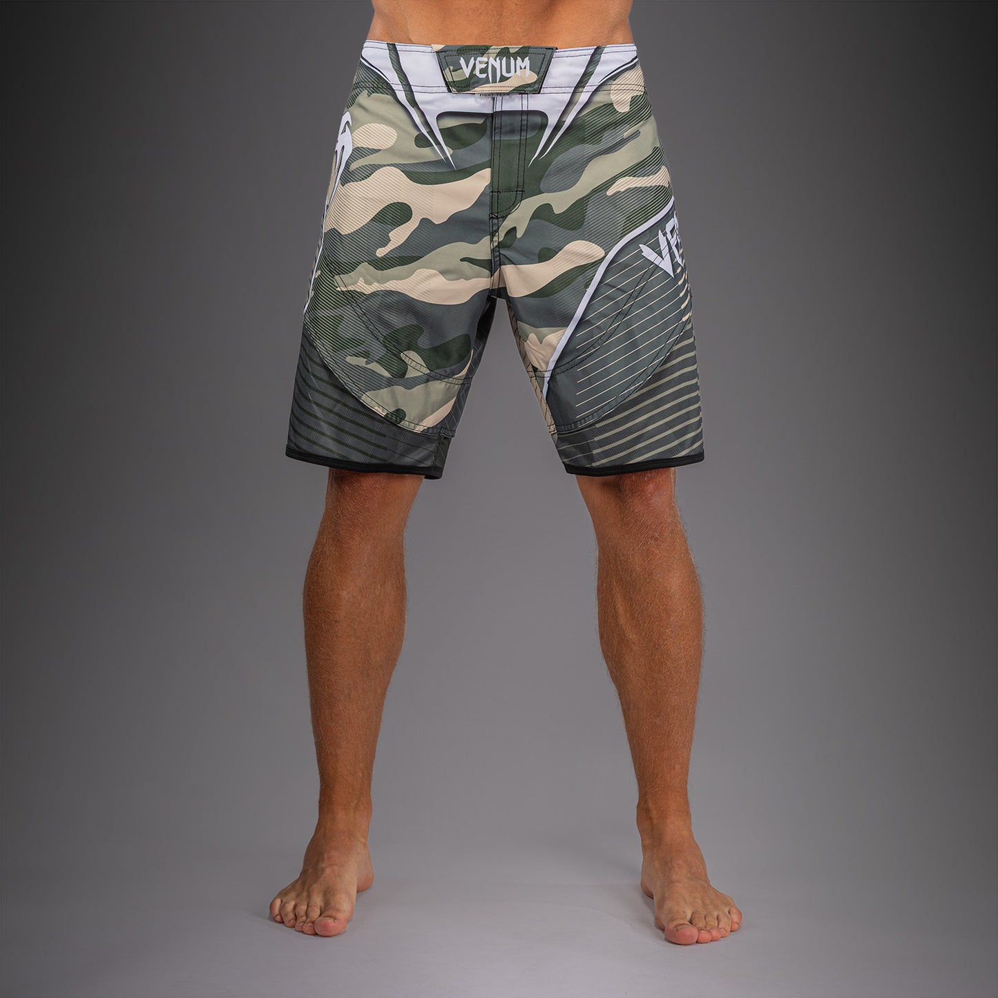 Venum Camo Hero Fight Shorts - Khaki/ Off-White  product-type_MMA Shorts Venum