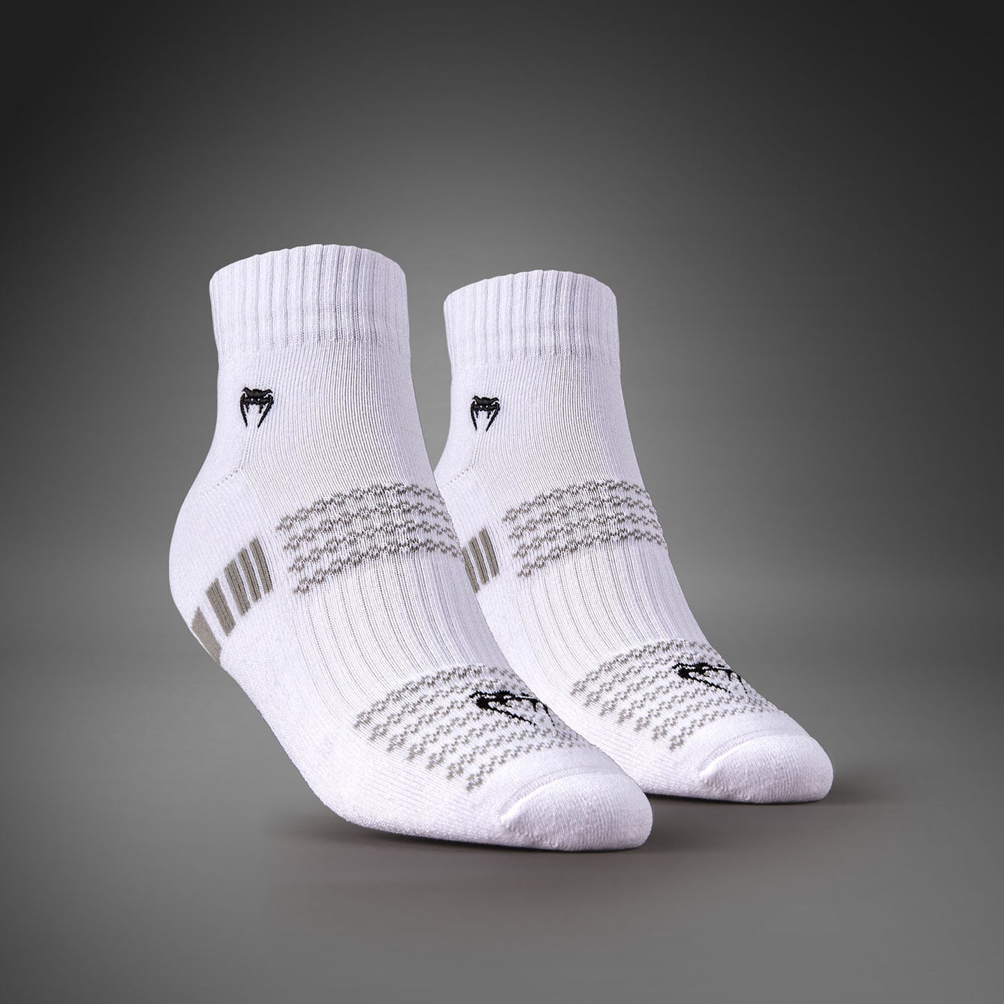 Venum Vector Ankle Socks 3 Pack - White/Grey
