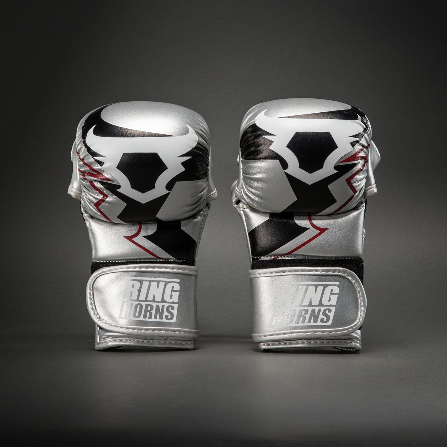 Ringhorns Charger by Venum MMA Sparring Gloves - Silver/Black - Venum