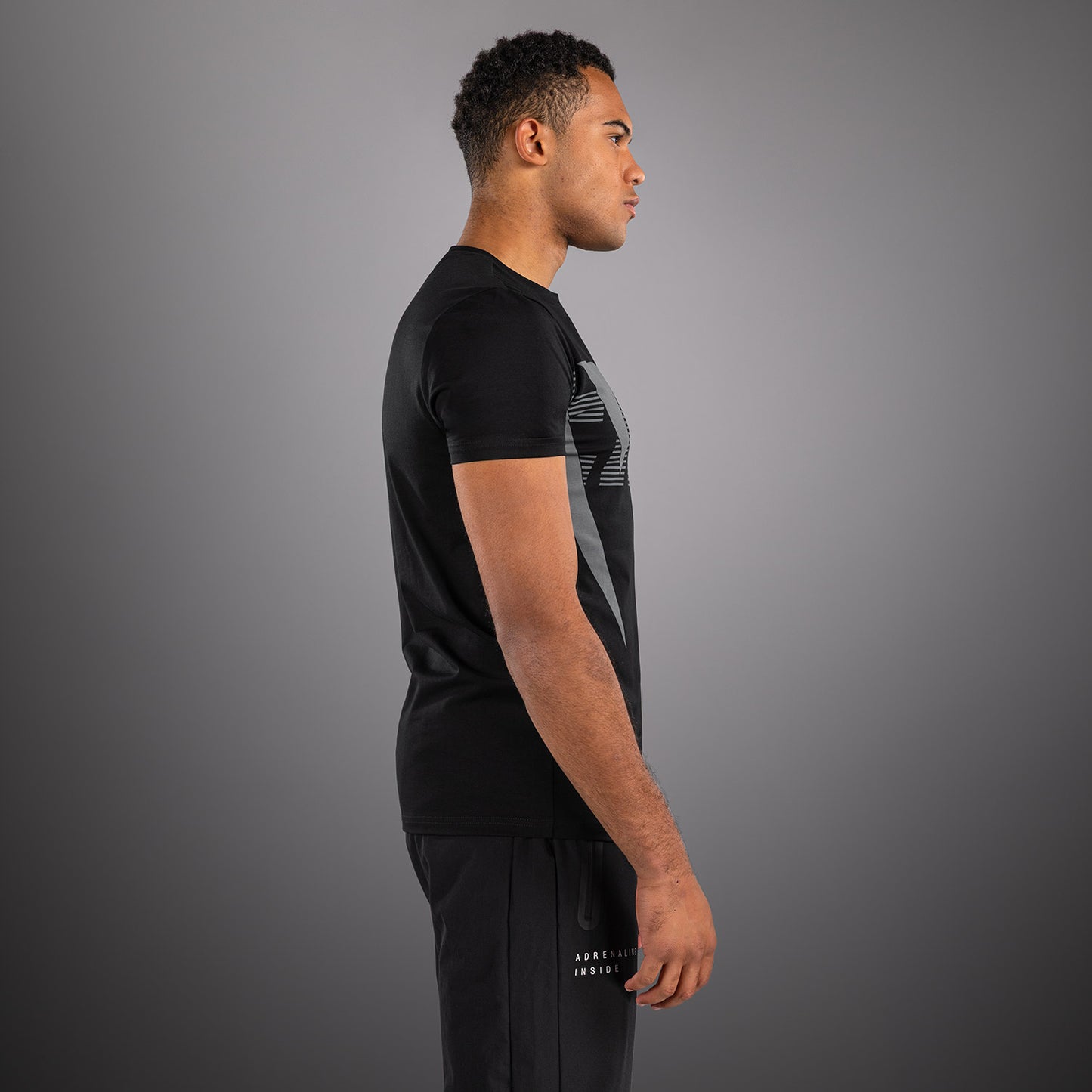Venum Adrenaline T-Shirt - Black/Silver Grey