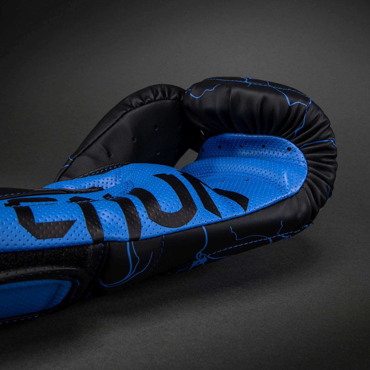 Venum Thunder Dragon Boxing Gloves - Black/Royal Blue - Venum