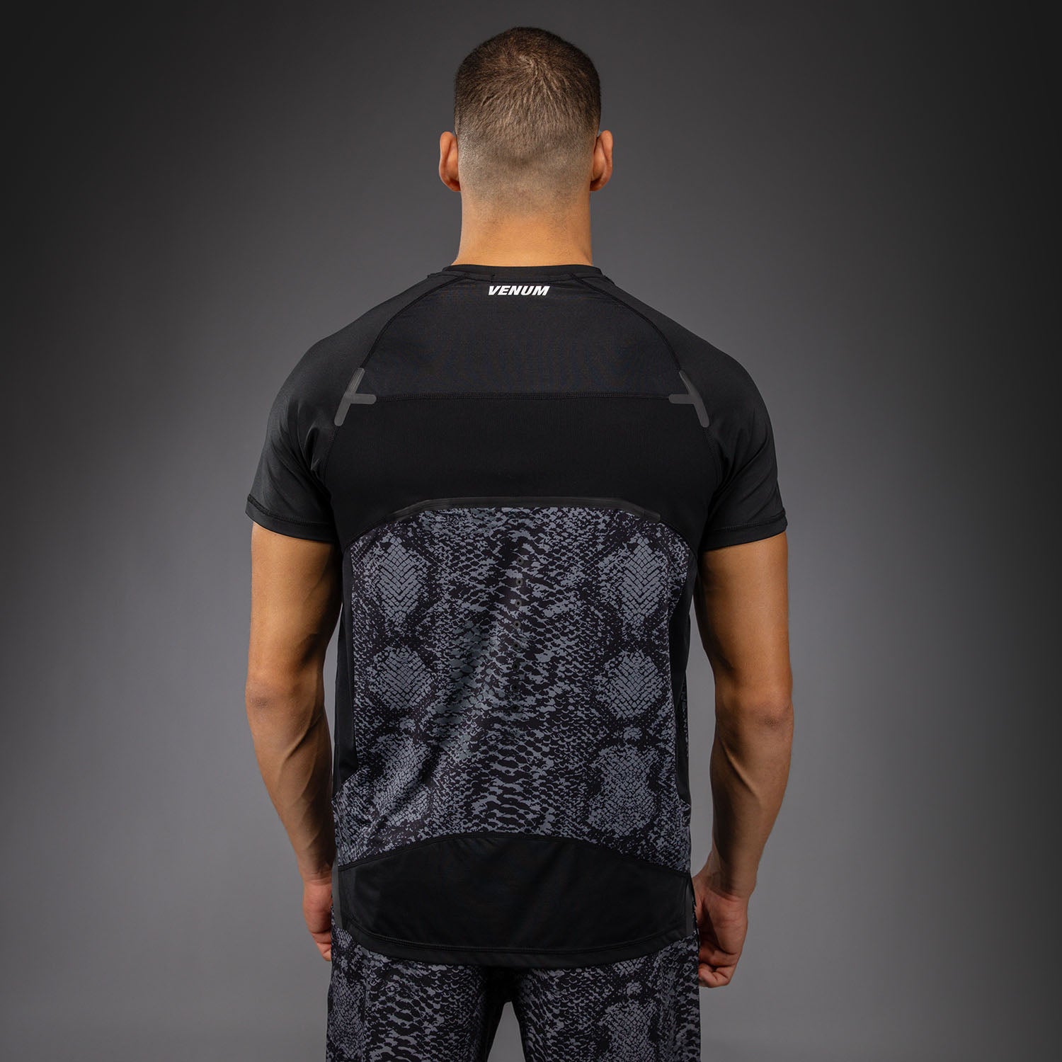 Venum G-Fit Scales Dry-Tech T-Shirt - Black/ Charcoal Grey - Venum