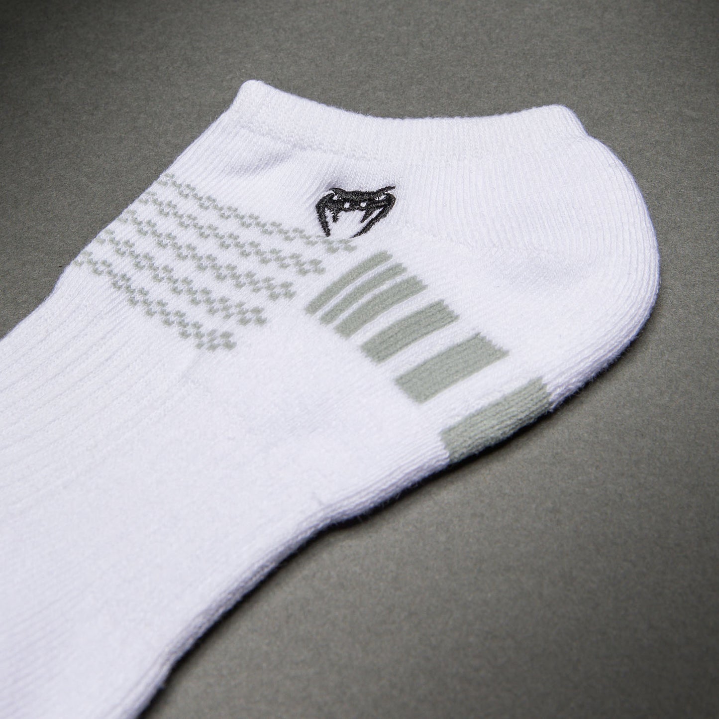 Venum Vector No-Show Socks 3 Pack - White/Grey