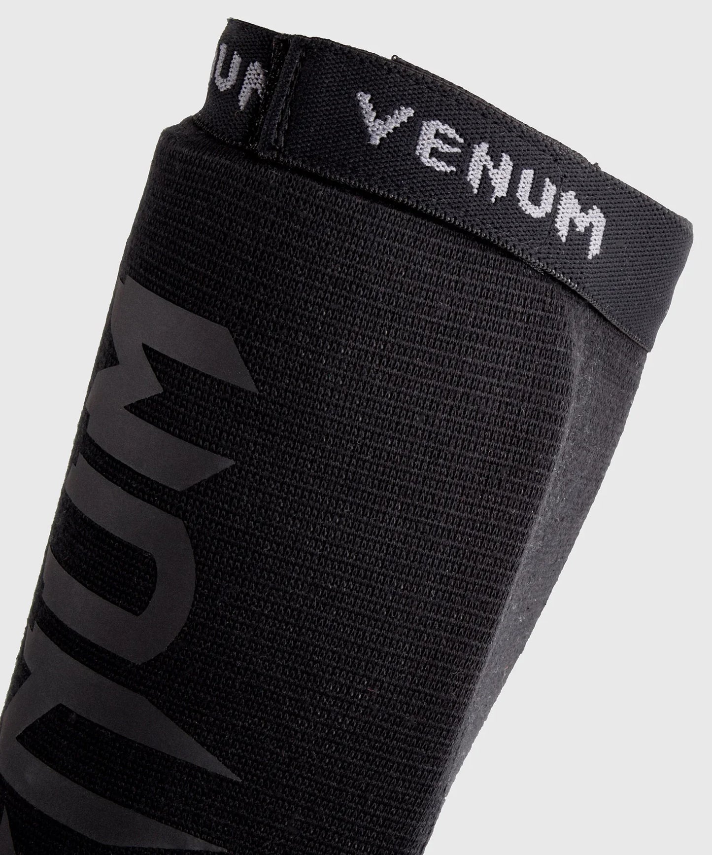 Venum Kontact Shin Guards Without Foot - Black/Black