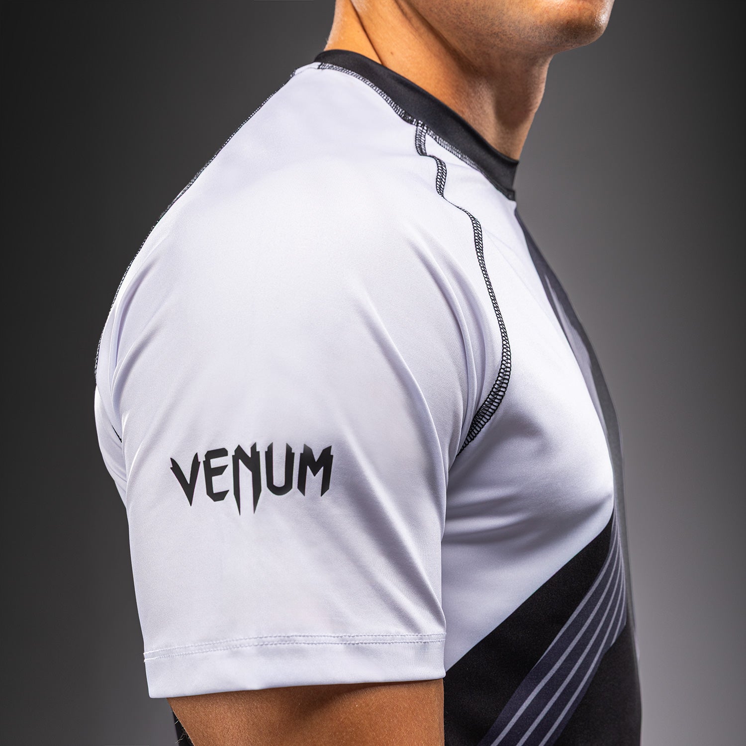 Venum No-Gi 6.0 Dry Tech T-Shirt - Black/White  product-type_Dry Tech T-Shirts Venum