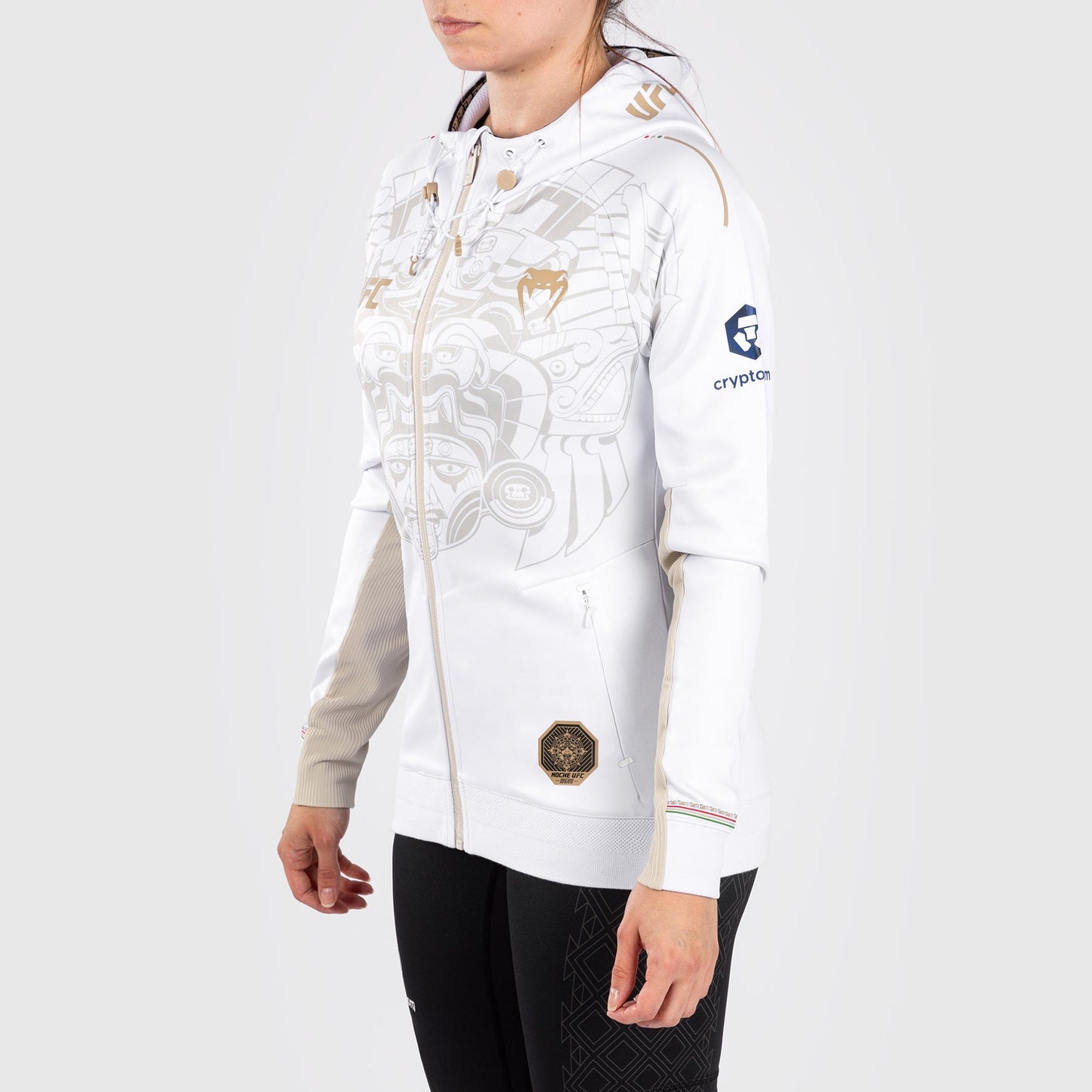 Noche UFC By Venum Authentic Fight Night Women’s Walkout Hoodie - White