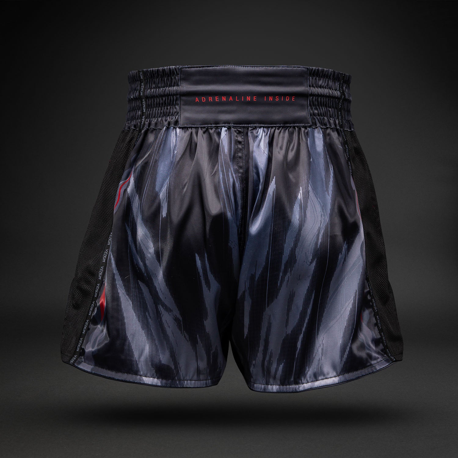 Venum Demon Muay Thai Shorts - Black/Grey  product-type_Muay Thai Shorts Venum