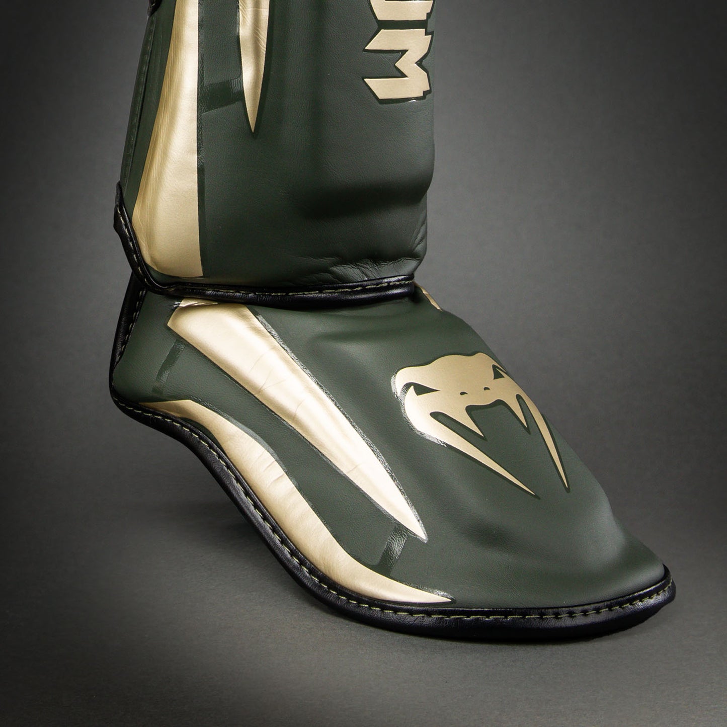 Venum Elite Shin Guards - Khaki