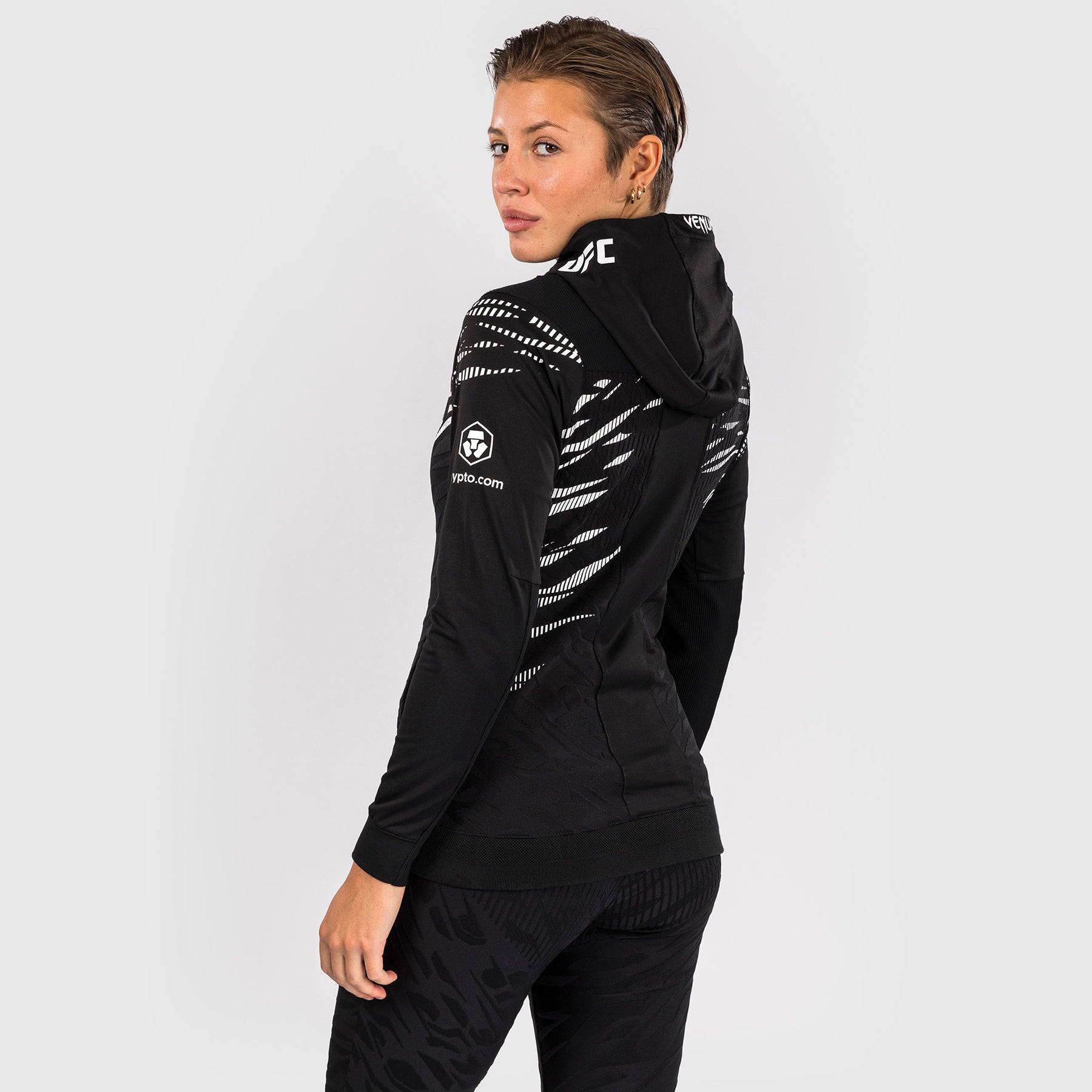 UFC Fusion by Venum Personalized Authentic Fight Night Women's Hoodies - Black  product-type_Jackets Venum