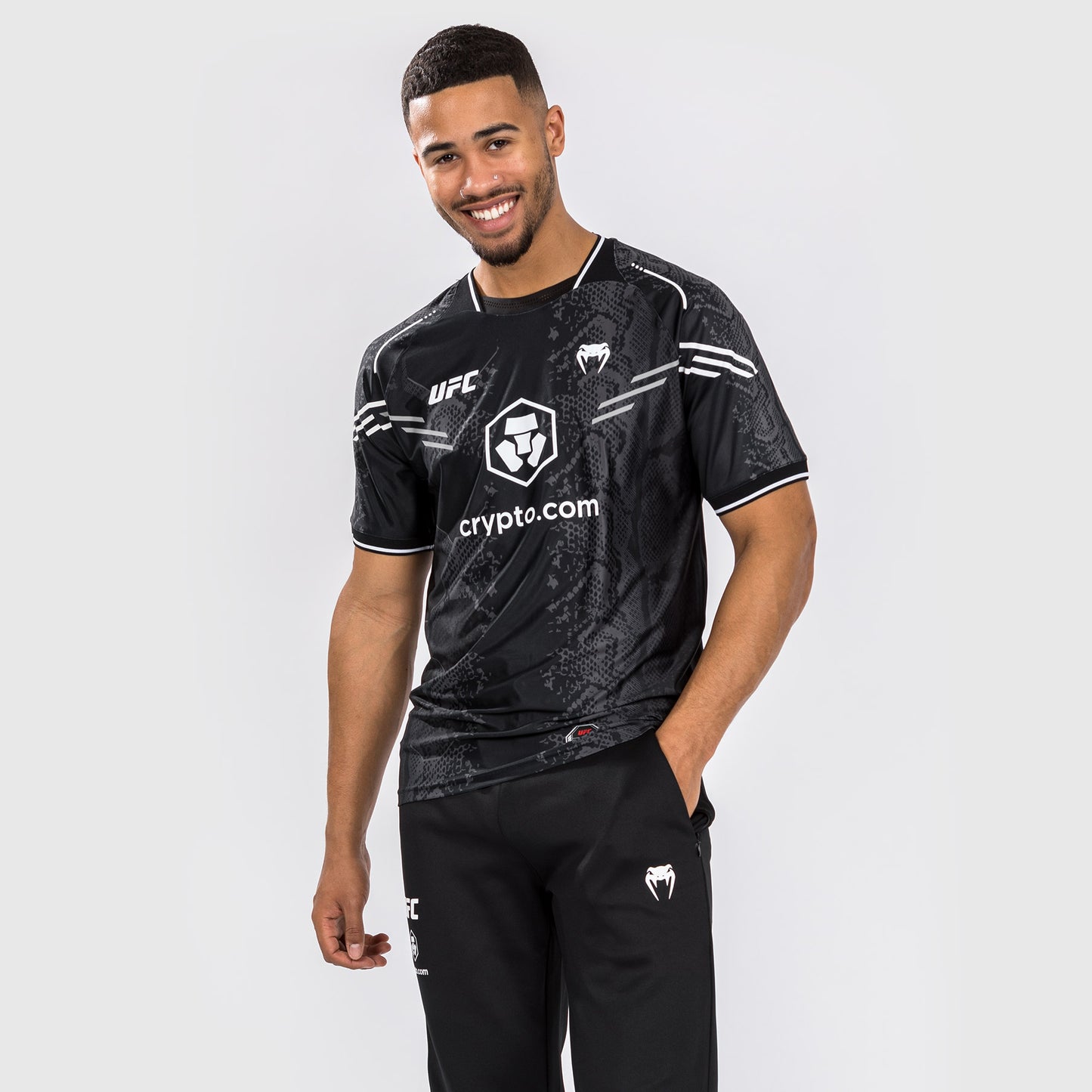 UFC Adrenaline by Venum Authentic Fight Night Menâ€™s Walkout Jersey - Black