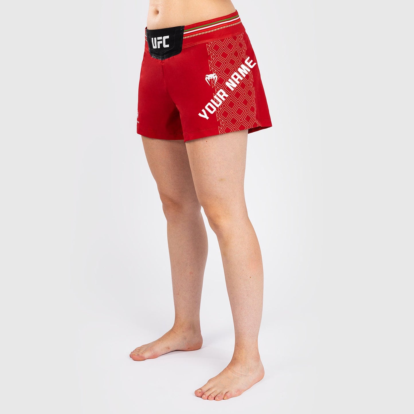 UFC Noche by Venum Personalized Authentic Fight Night Women’s Fight Short – Red