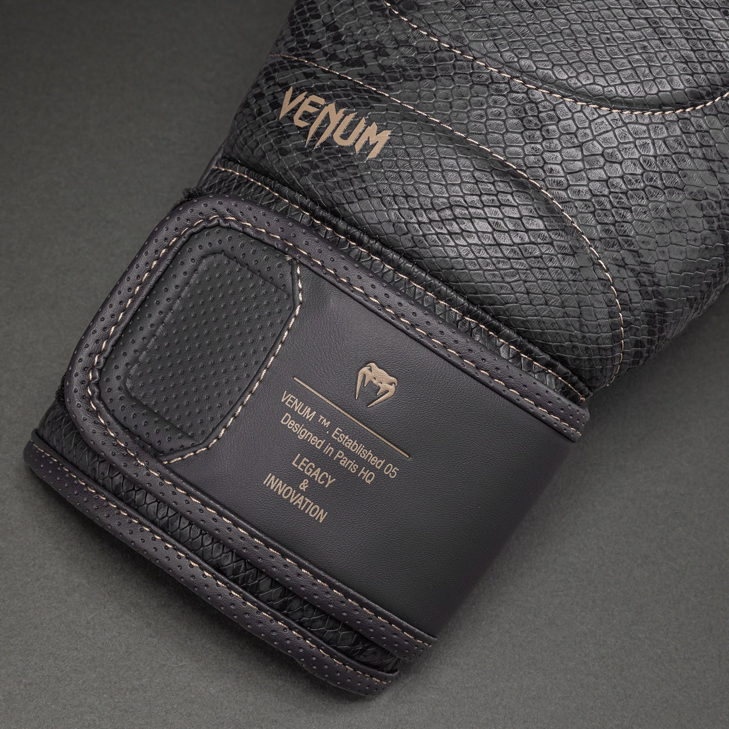 Venum Impact Evo Scales Boxing Gloves - Dark Grey