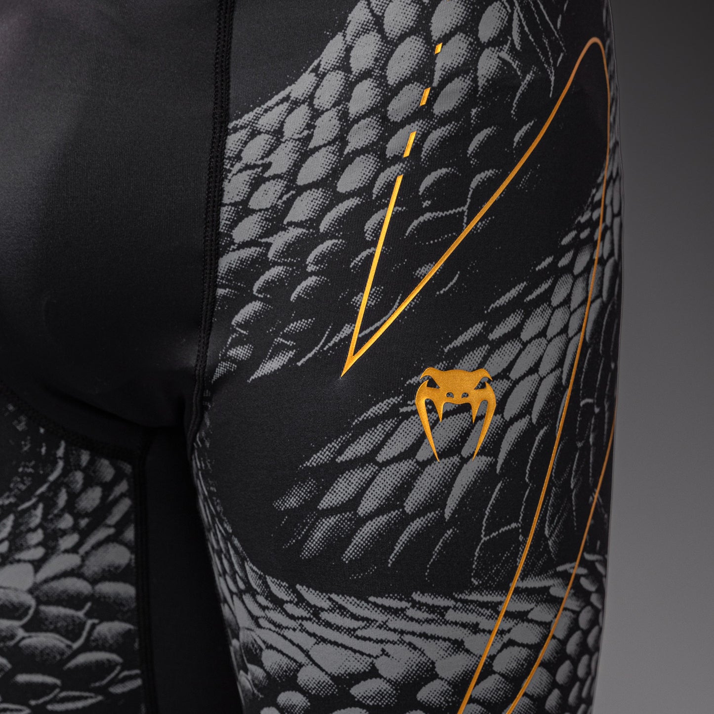 Venum Matupa Vale Tudo Shorts - Black/Grey/Gold  product-type_Compression shorts Venum