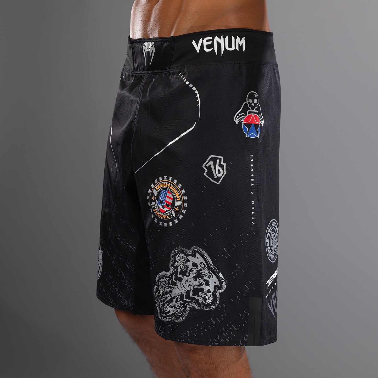 Venum x TEKKEN 8 - Paul Phoenix Fight Shorts - Black