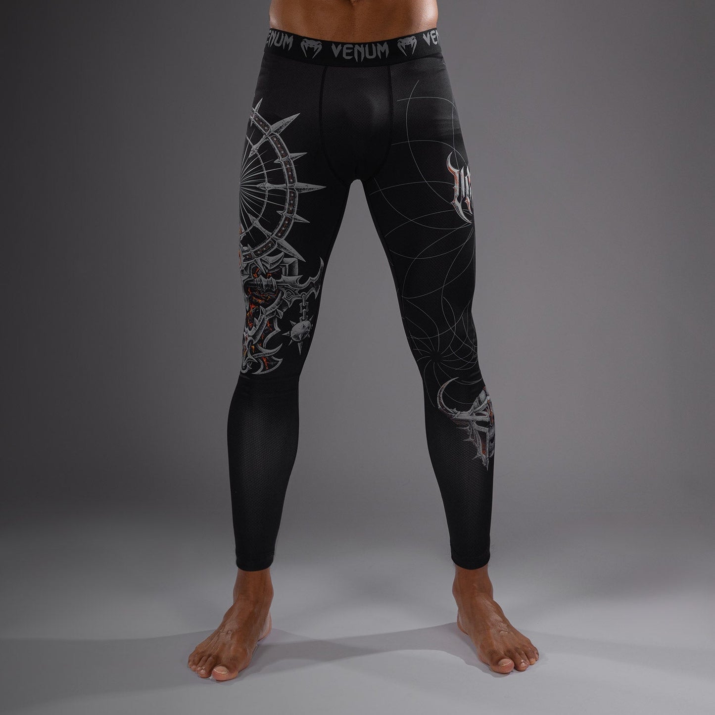 Venum Gladiator 5.0 Men's Spats - Black/Silver