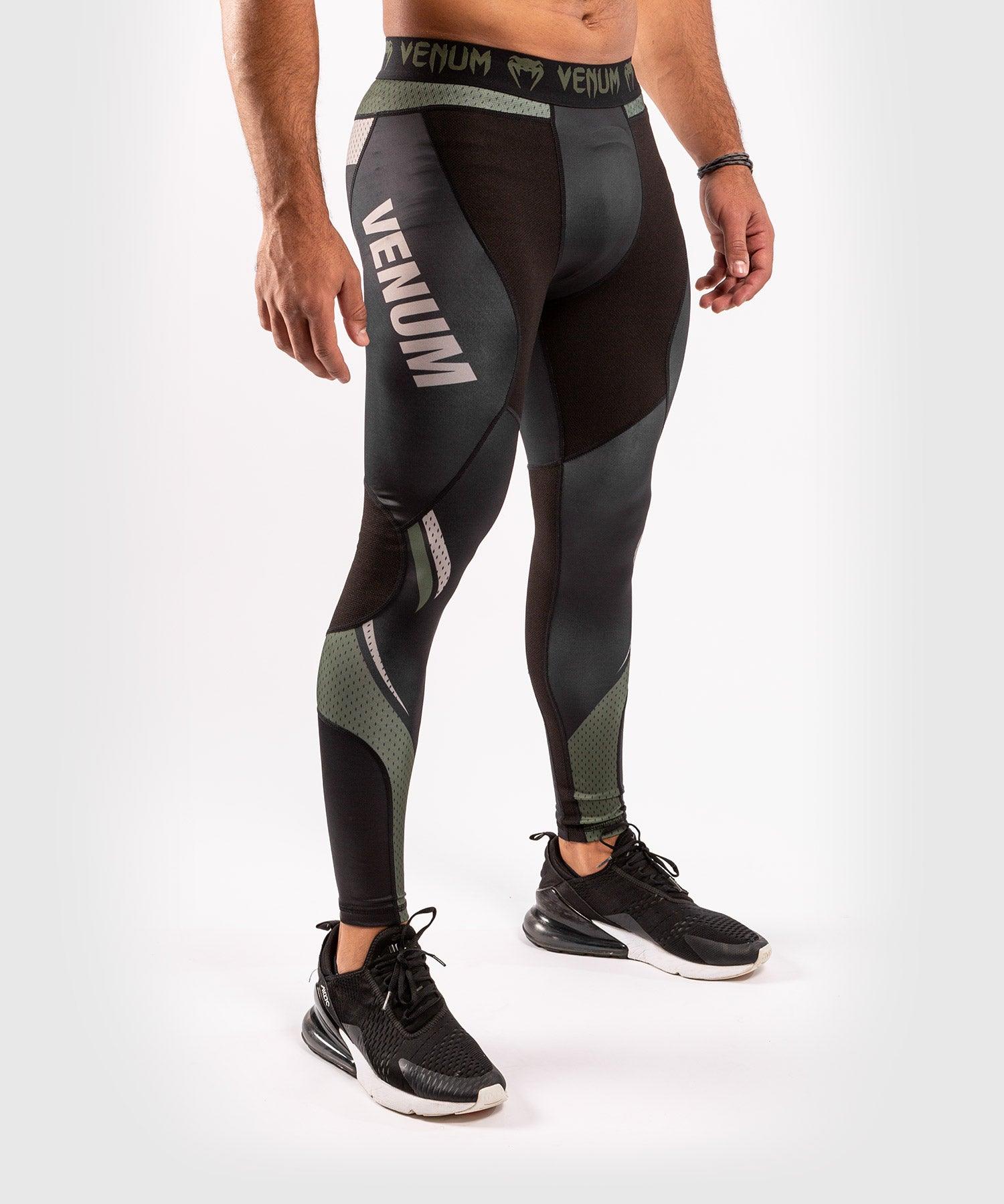 Venum ONE FC Impact Compresssion Tights - Black/Khaki Picture 4