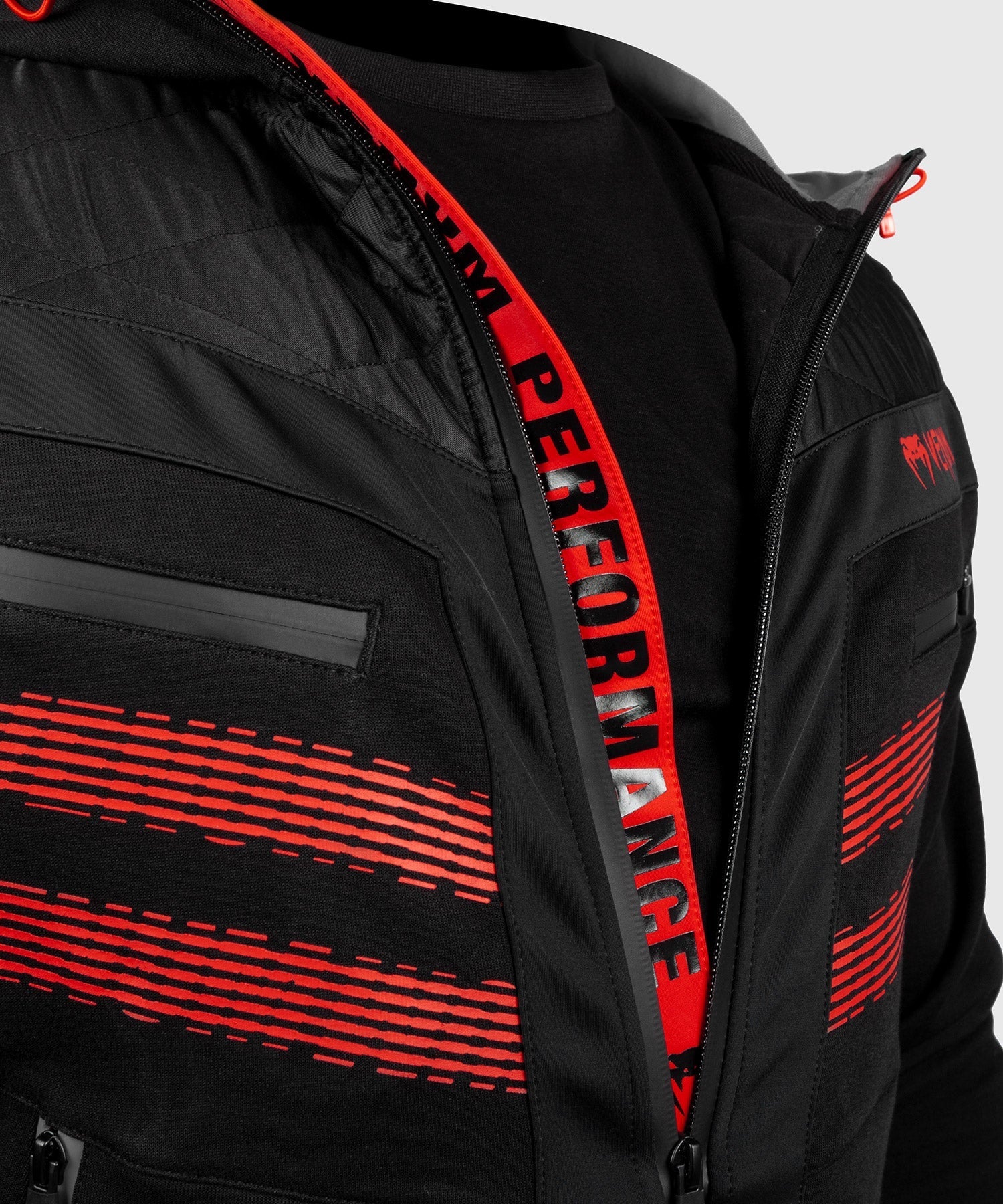 Venum Laser 2.0 Hoodie - Black/Red - Venum