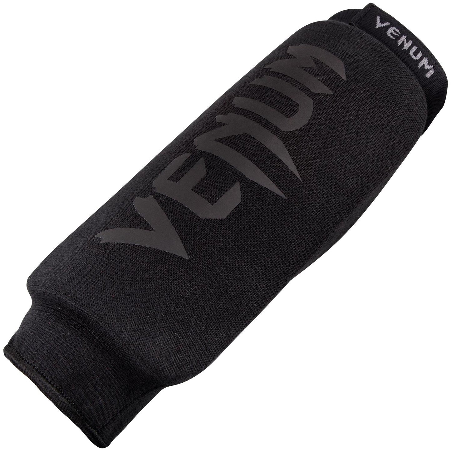 Venum Kontact Shin Guards Without Foot - Black/Black