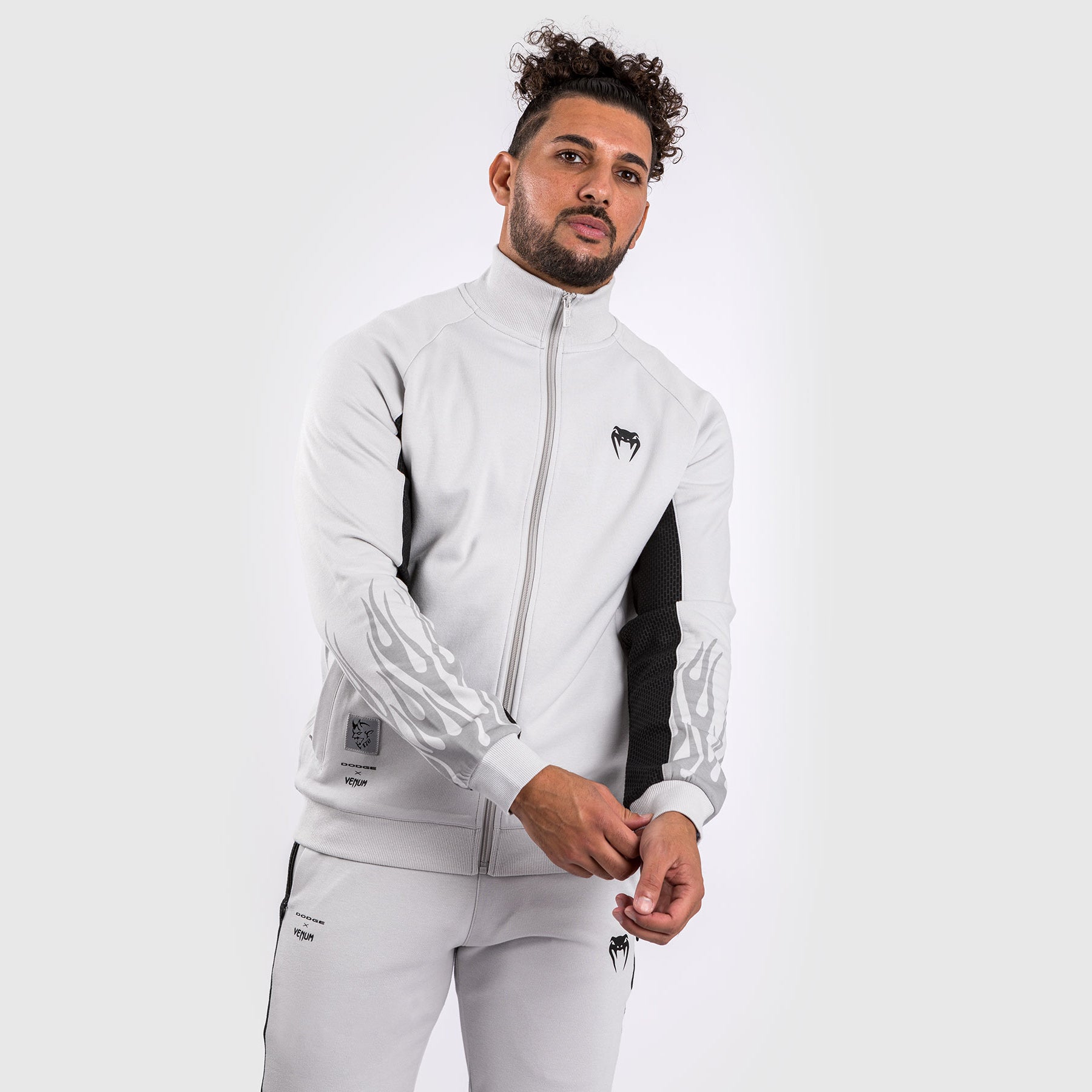 独特の素材 Dodge x Venum Demon Venum - Grey - Jacket Full-Zip Men's 170 ウエイトトレーニング