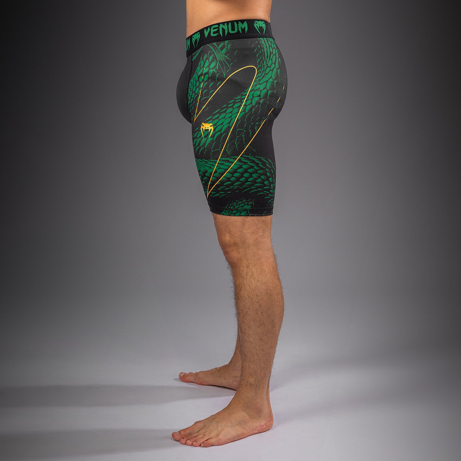 Venum Matupa Vale Tudo Shorts - Black/Green/Gold  product-type_Compression shorts Venum