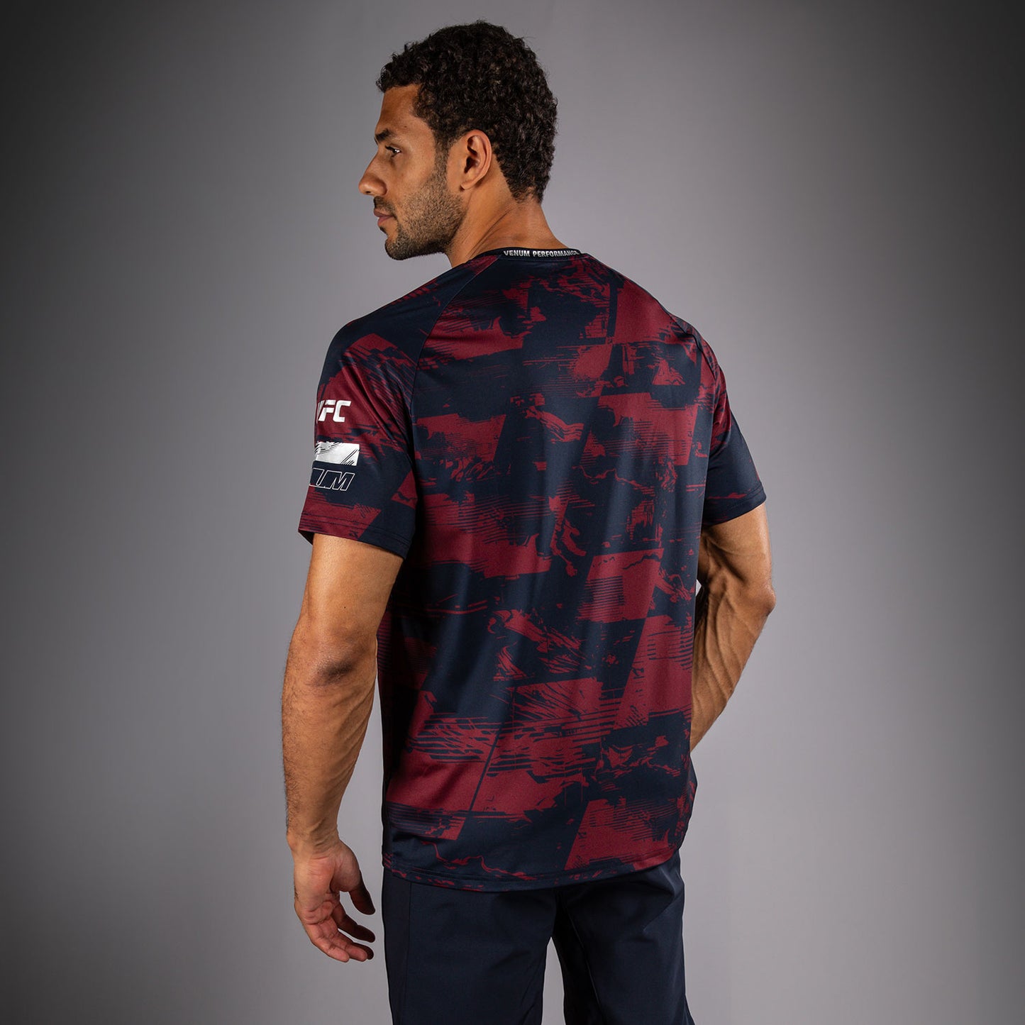 Men's UFC Zenith by Venum Burgundy Authentic Fight Week Performance Short Sleeve T-Shirt